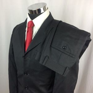 Pronto Uomo Men 35S Pinstripe Wool Suit Pant 28x28